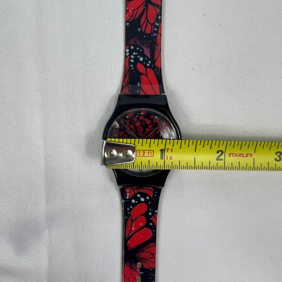 The New Yorker Watch Ana Juan Homage Red Black Butterfly Wristwatch Art Artist 3 - Picture 6 of 6